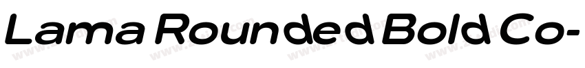 Lama Rounded Bold Co字体转换